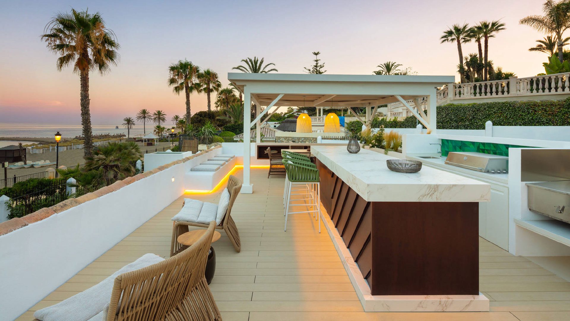 Beachfront Villa La Luisa, Golden mile, Marbella