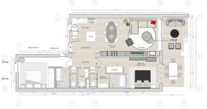 Floor plans Modern Two Bedroom Apartment in Puente Romano