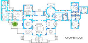 Ground floor design - Villa Los Verdiales, Marbella