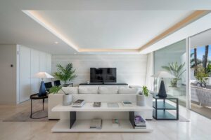 Living Room - Duplex Penthouse in Puente Romano resort, Marbella - Drago 32 8