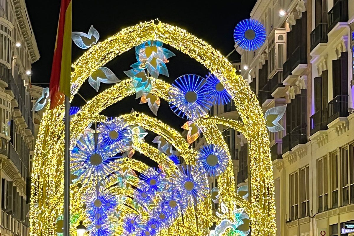 Lumières de Noël de Malaga