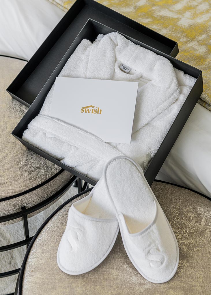 Swish Marbella towels and robes bring you that feeling of coming home
