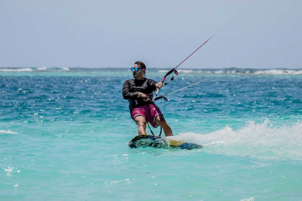 Kiteboading water sports
