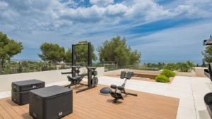 Gym, Fitness, Sea view - Villa Los Angeles, Sierra Blanca, Marbella