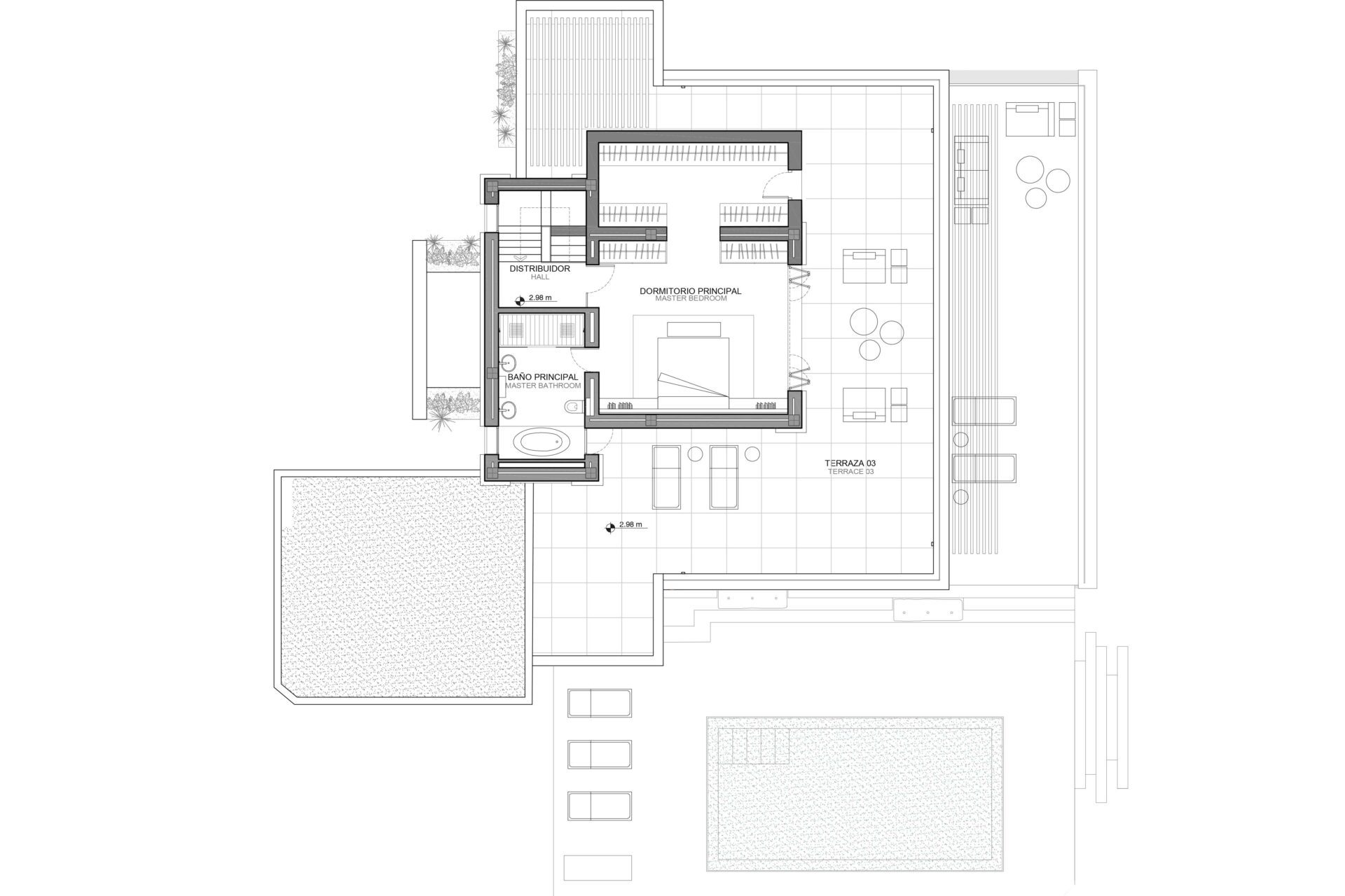 Plan du premier étage