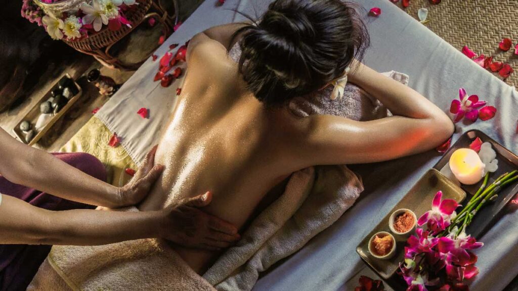 Women beauty relaxation body massage spa Marbella
