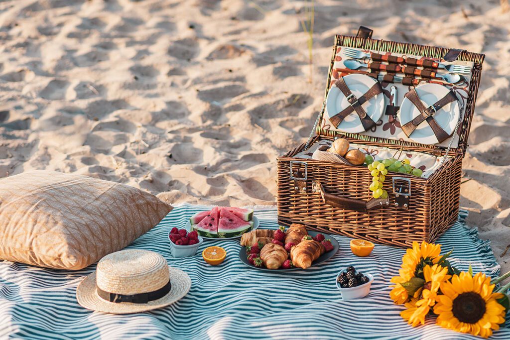 A beach picnic Marbella