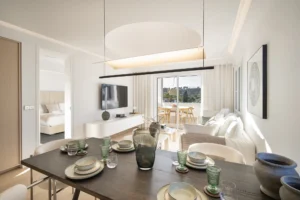 Dining area - Luxury 3 bedroom apartment in Nueva Andalucía, Marbella, Spain