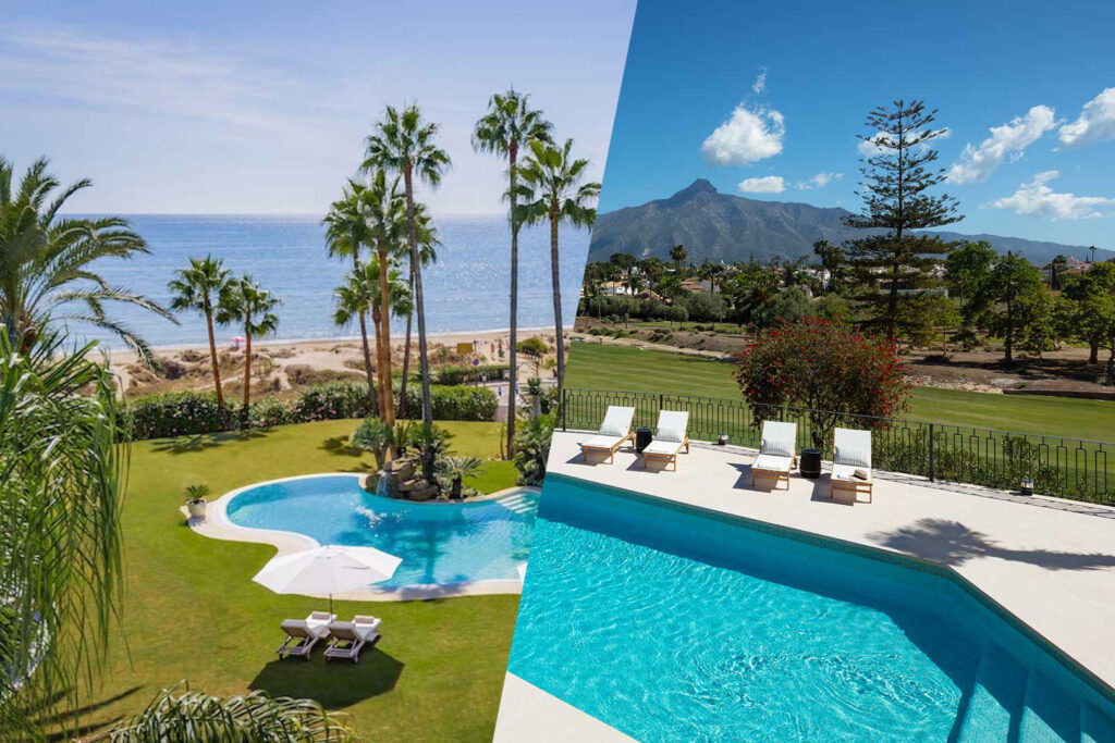 Trouvez le bon quartier à Marbella - Côté plage, Côté golf