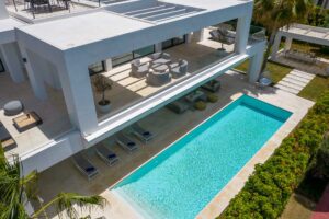 Top view - 5 bedroom villa jomo marbella 11 Salwater pool -