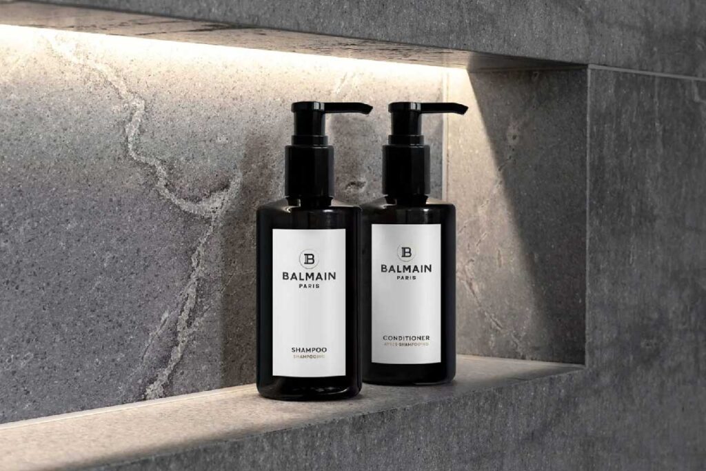 Luxury Bathroom Amenities Featuring Balmain Toiletries