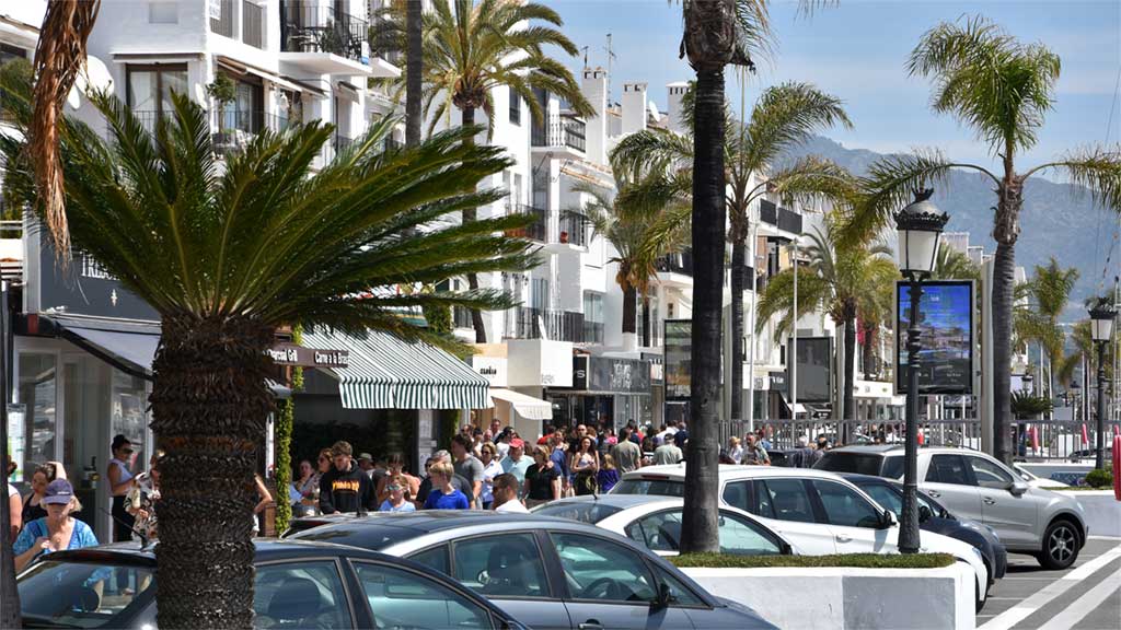 People walking in Puerto Banus, Marbella