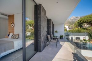 Villa with terrace and sitting area in Sierra Blanca, Marbella, Spain