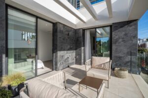 Villa with terrace and sitting area in Sierra Blanca, Marbella, Spain