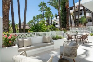 Terrace – Elegant 3-Bedroom Apartment in Puente Romano, Marbella
